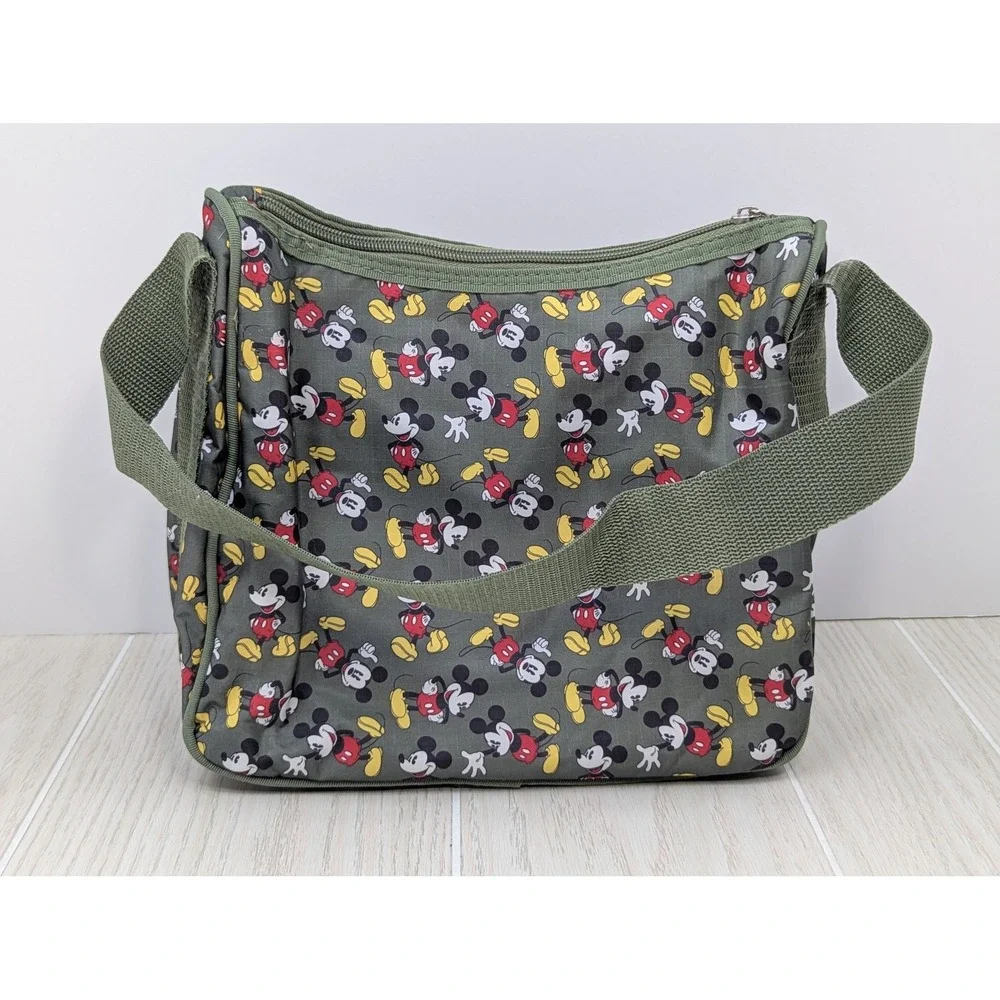 Disney Mickey Mouse Insulated Bag Olive Green lunch purse travel